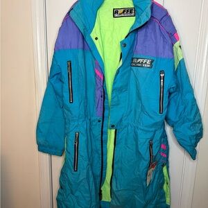 Roffe Men's Blue and Purple Ski Jacket